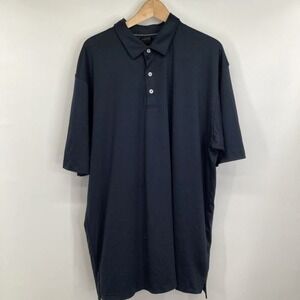Men's Dunning Golf Big & Tall Short Sleeved Performance Polo Shirt 3XL navy Blue